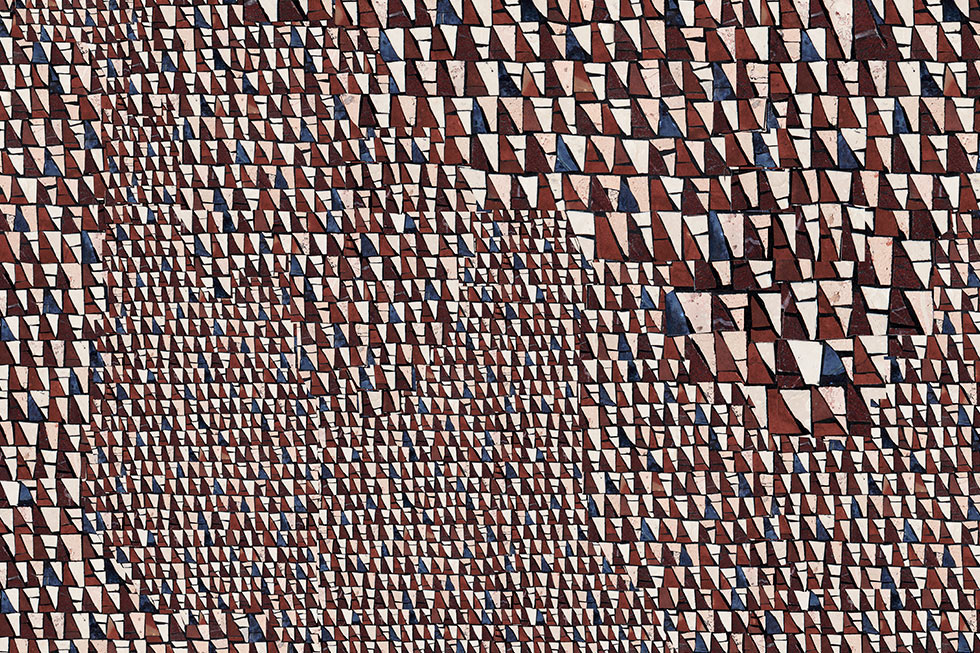 variation des motifs en mosaïque de marbre et d'émaux