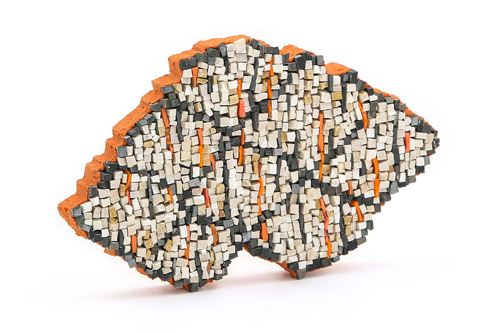mosaïque imitant le tissu, atelier emaaa