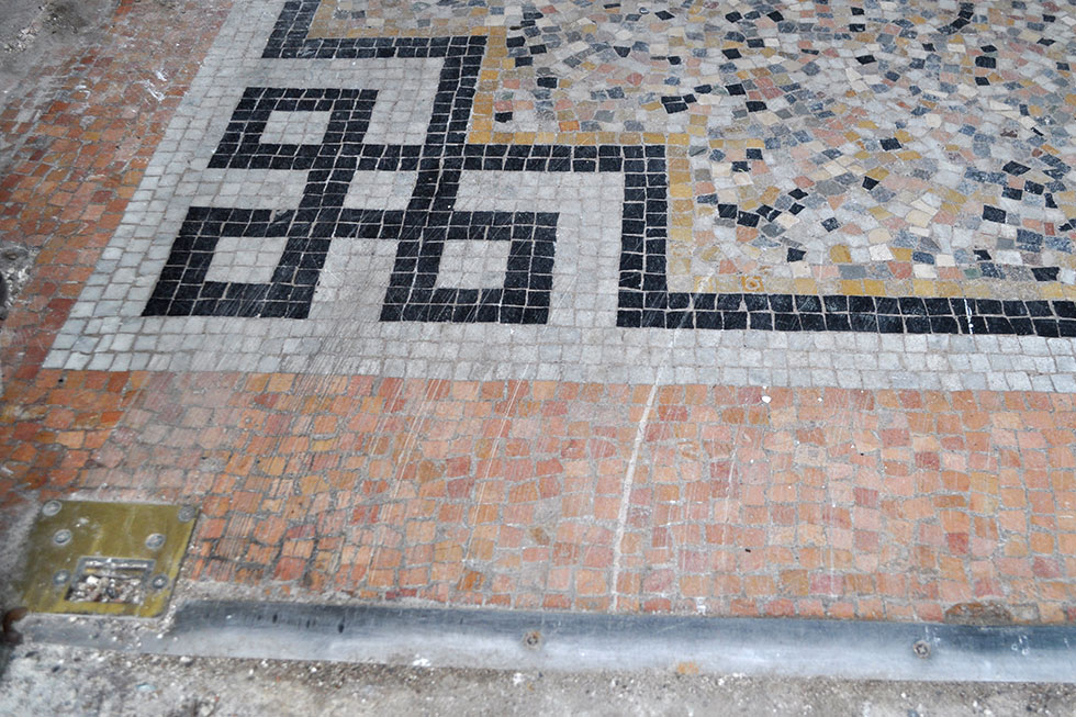 scratched floor by abrasive materials